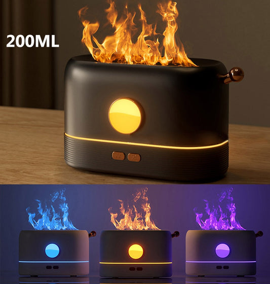 Aromatherapy Flame Humidifier: Transform the ambiance with soothing fragrances and gentle humidity